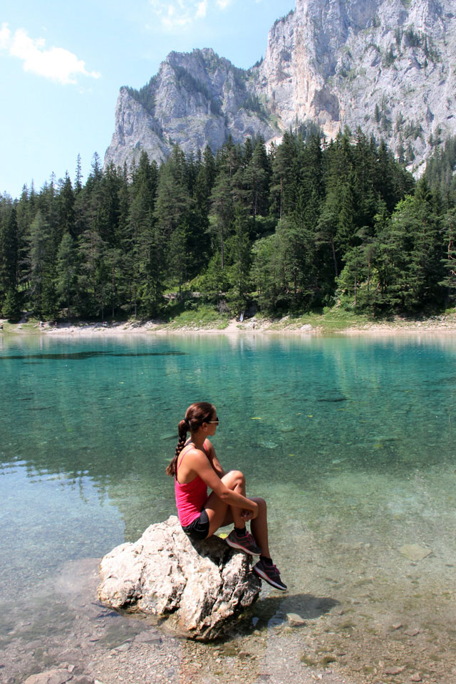grüner see