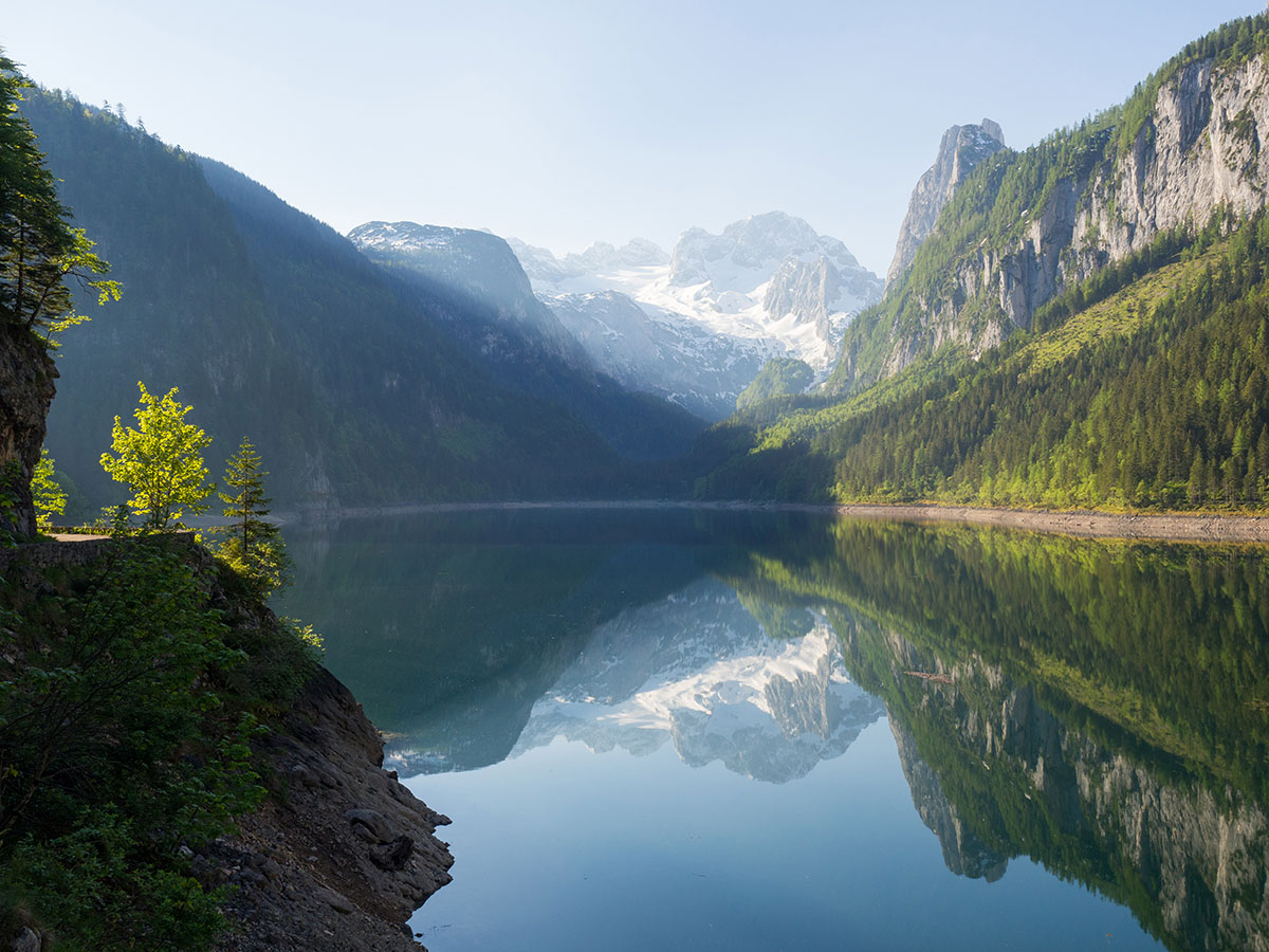 Gosausee Im Morgenlicht Oberoesterreich (”)