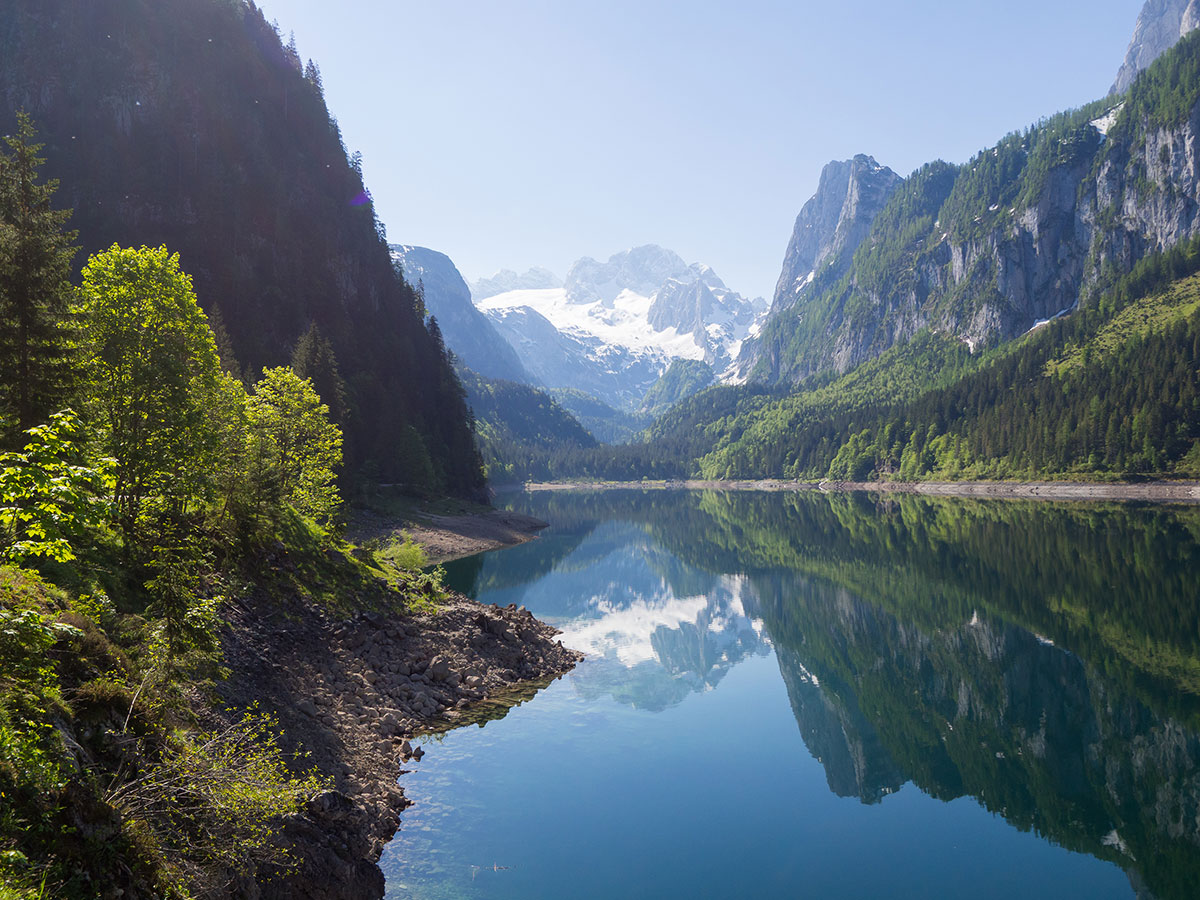 Gosausee Im Morgenlicht Oberoesterreich (”)