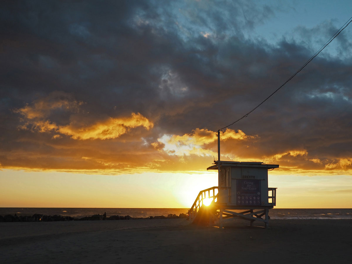 Los Angeles Sonnenuntergang Praktikum Amerika