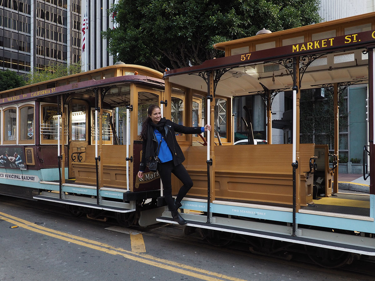 Cable Car fahren in San Francisco