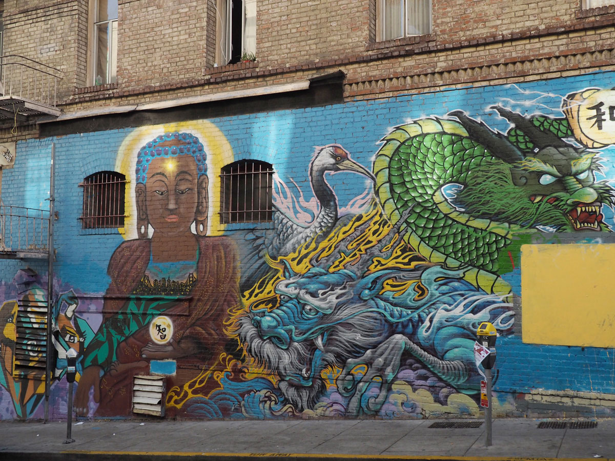 Chinatown Graffiti in San Francisco Chinatown Graffiti in San Francisco