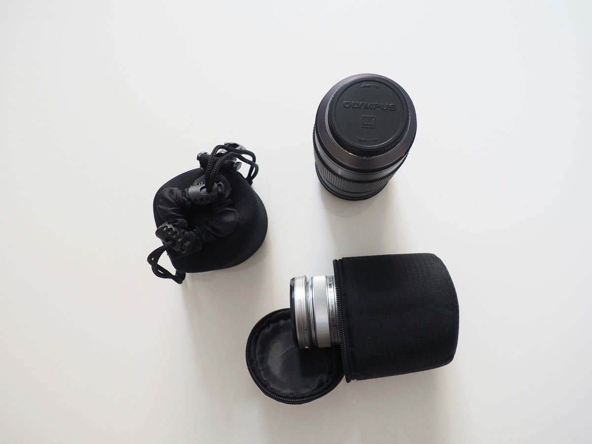 Lense bags for traveling