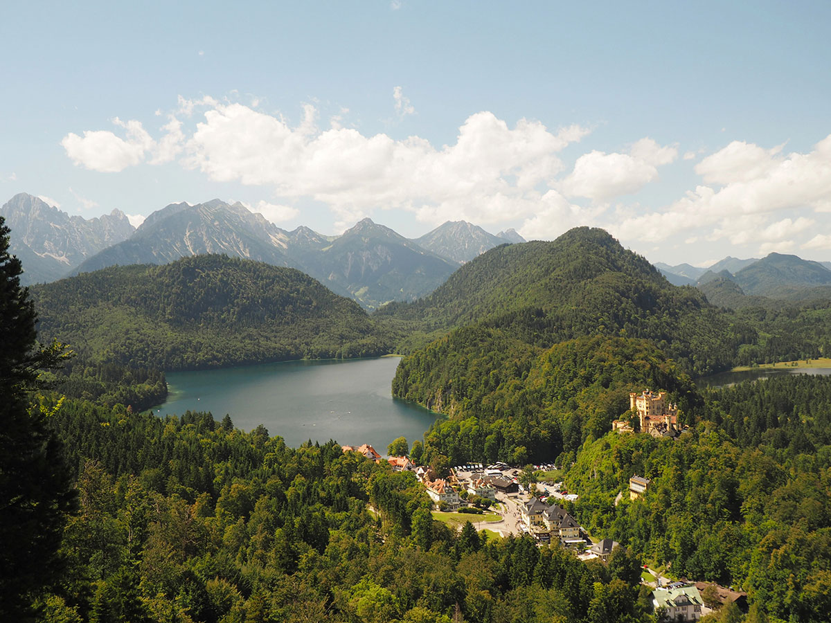 Ausblick von Schloss Neuschwanstein