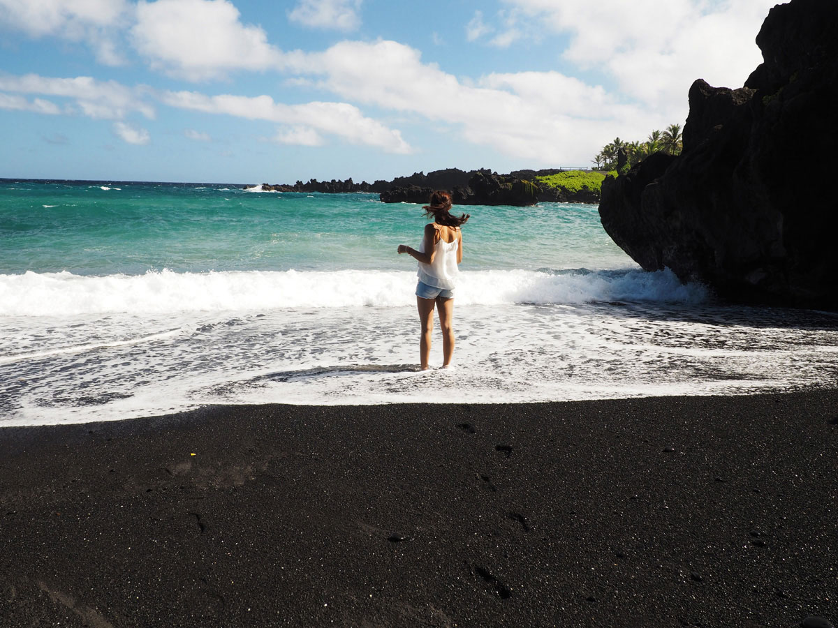 Road to Hana Maui Black Sand Beach