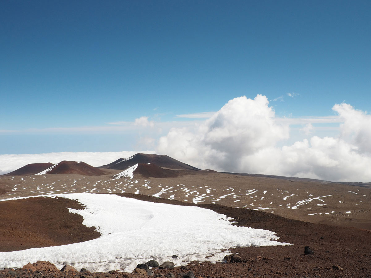 mauna kea mit schnee auf big island