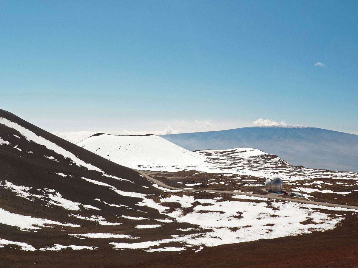 mauna kea mit schnee auf big island