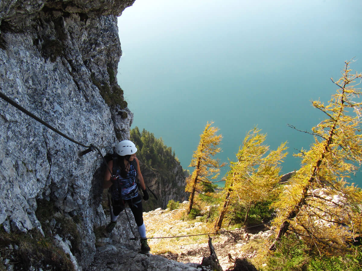 Mahdlgupf Klettersteig Attersee Oberösterreich