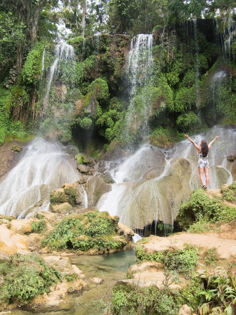 El Nicho Wasserfall in Kuba und ich