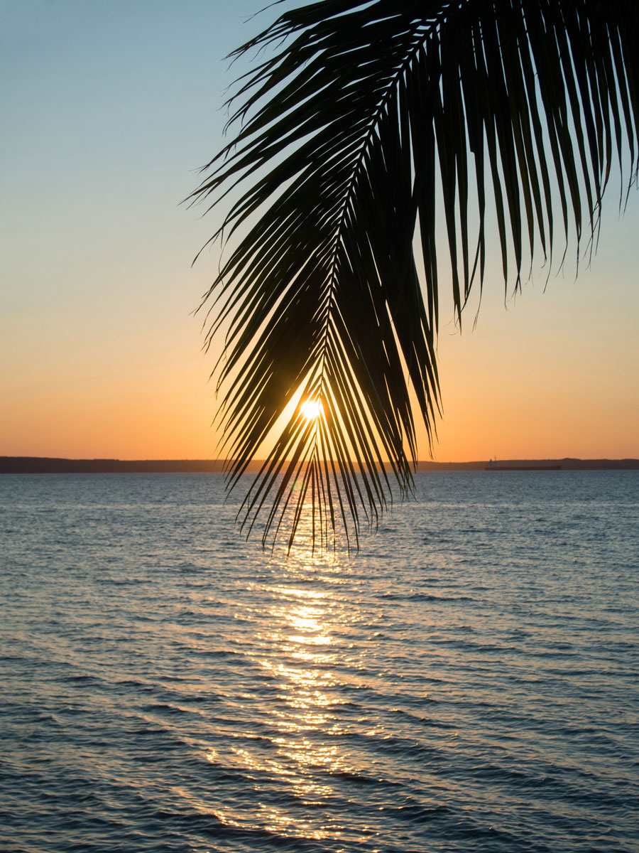 Sonnenuntergang in Cienfuegos in Kuba