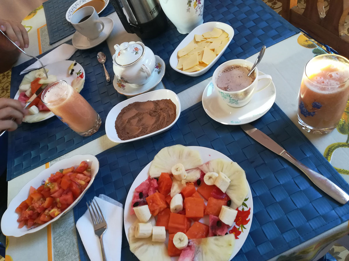 Frühstücken in Kuba in Casa Particulares