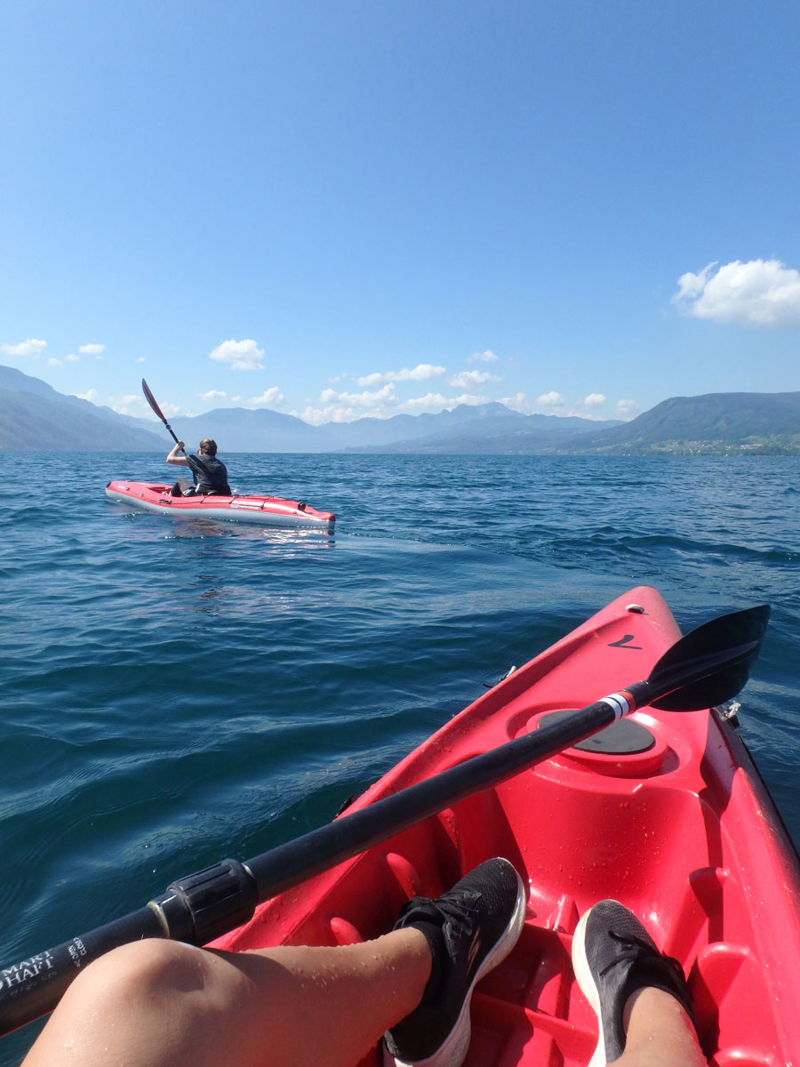 Kajaken am Attersee im Salzkammergut