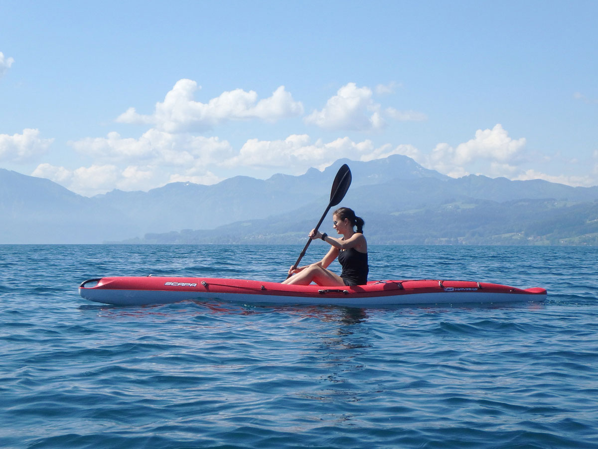 Kajaken am Attersee im Salzkammergut
