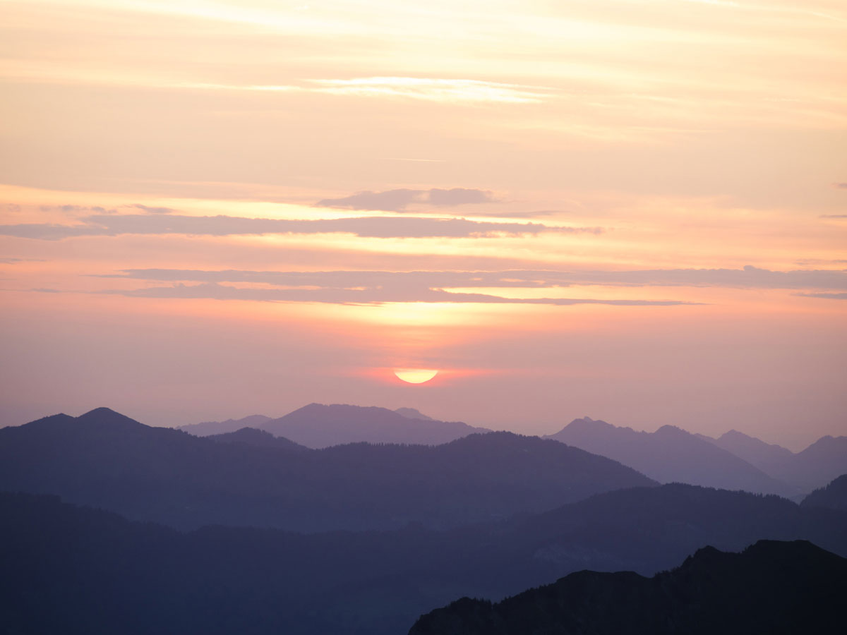 Sonnenaufgang Kanisfluh Bregenzerwald Sonnenaufgang Kanisfluh Bregenzerwald