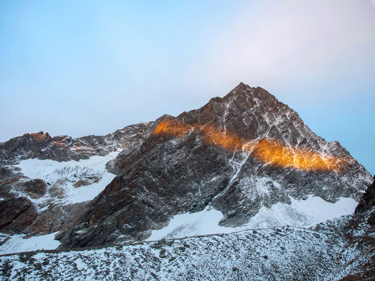 Kaunergrathütte Pitztal Sonnenaufgang