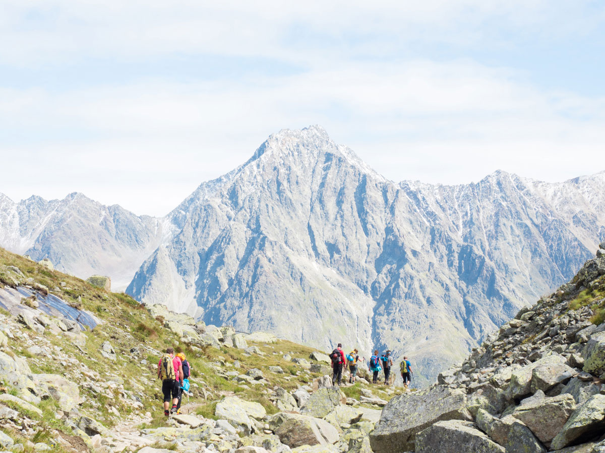 Wandern im Pitztal zur Kaunergrathütte