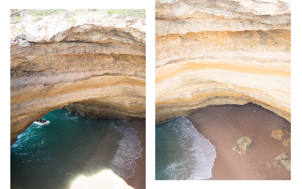 benagil hoehle oben - Die Benagil Höhle an der Algarve entdecken