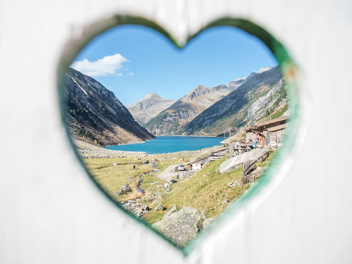 Hohenaualm Klein Tibet im Zillertal in Tirol Herzerl