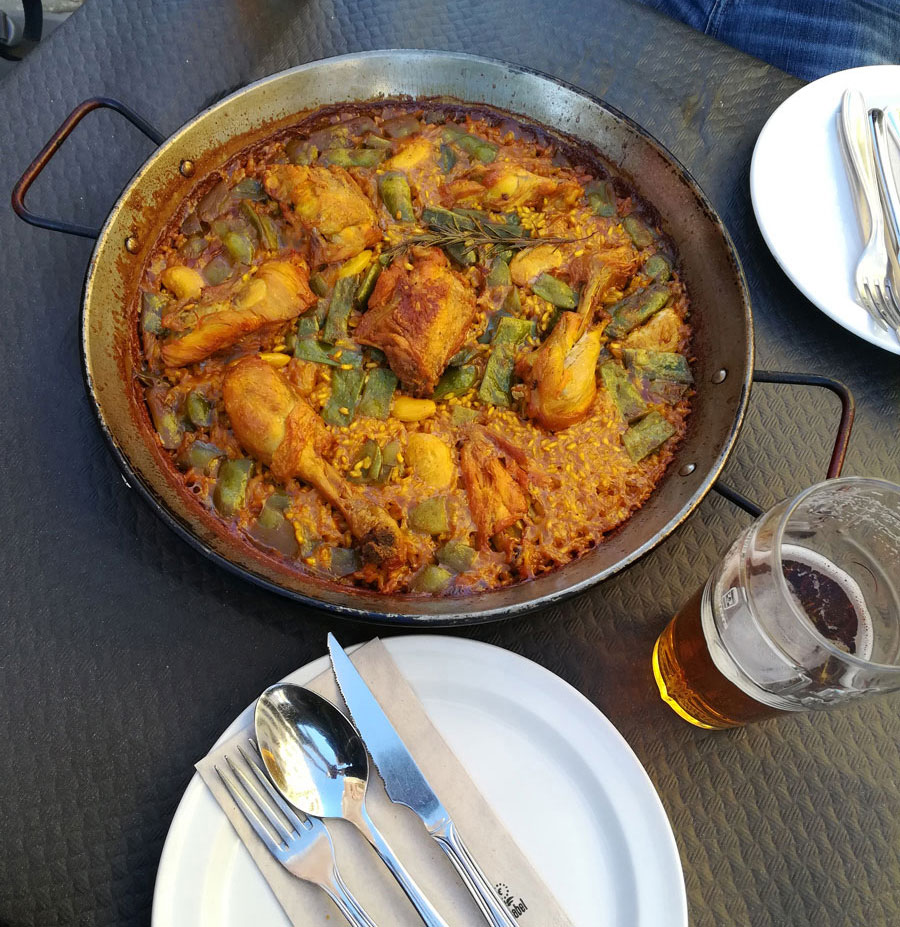 Valencia Spanien Paella