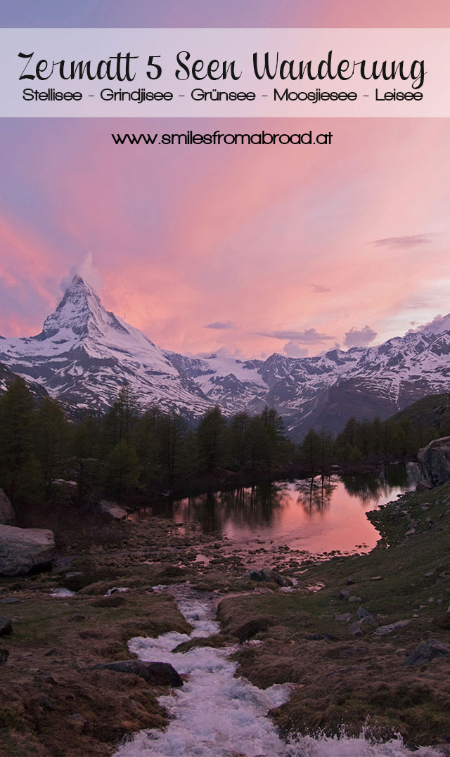 zermatt 5seen pinterest - 5 Seen Wanderung Zermatt - Stellisee, Grindjisee, Grünsee, Moosjiesee, Leisee