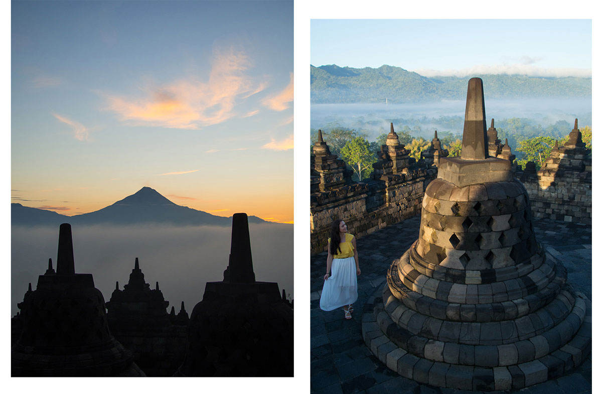 borobudur tempel java indonesien sonnenaufgang 4 - Borobodur Tempel in Java (Indonesien) zu Sonnenaufgang