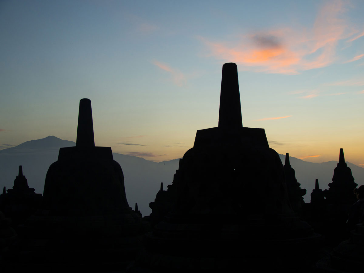 Borobudur Tempel Sonnenaufgang