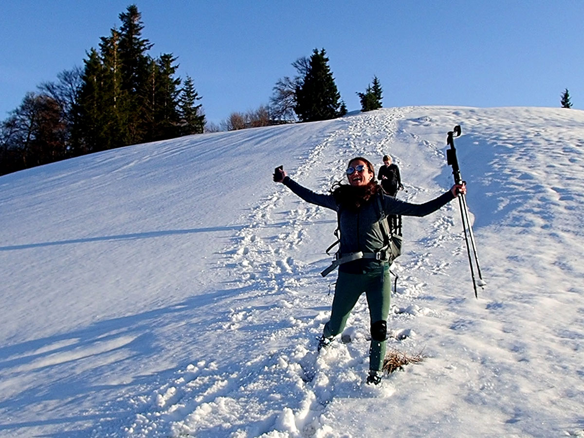 Spaß beim Wandern am Faistenauer Schafberg