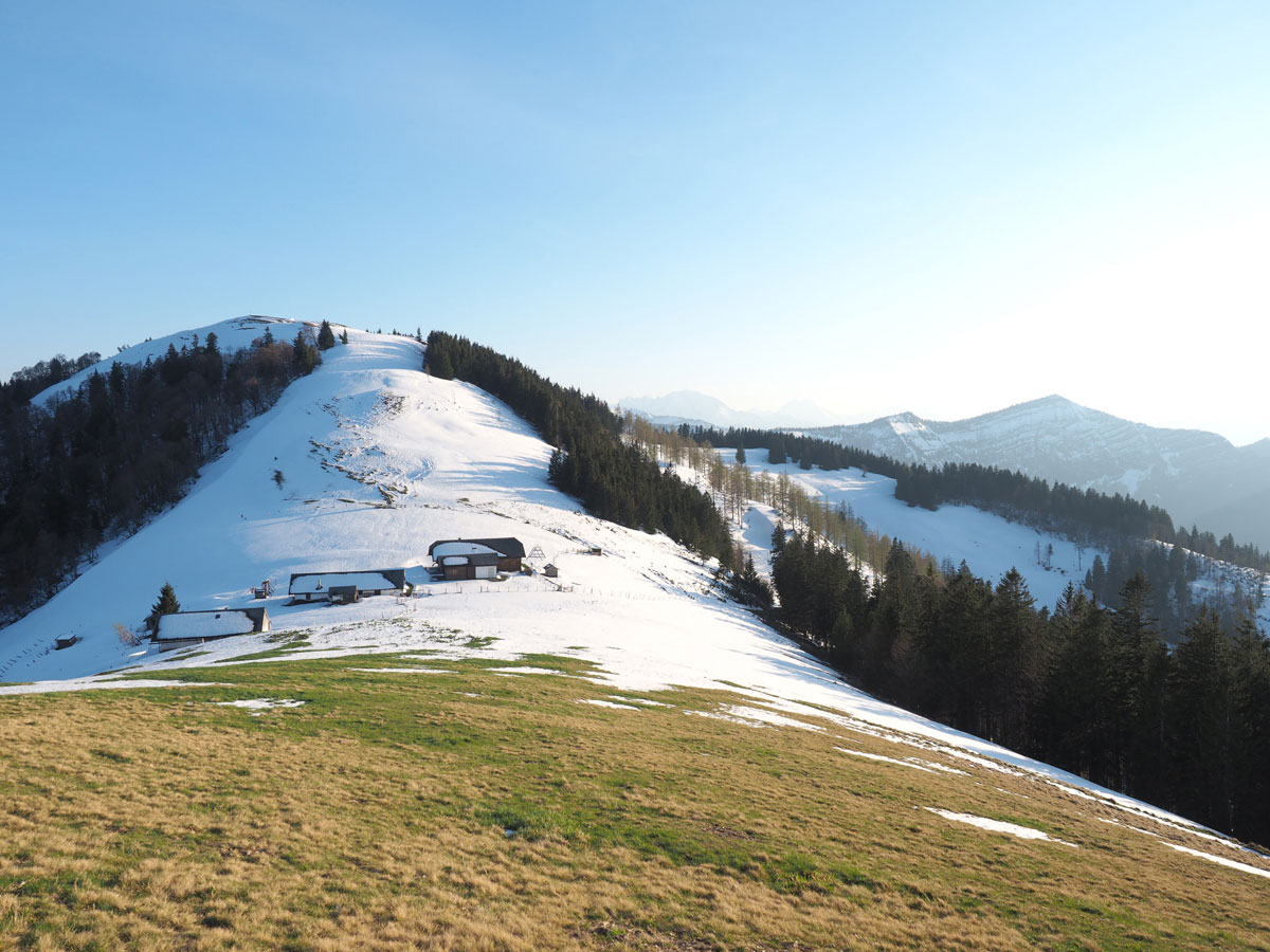 wandern faistenauer schafberg loibersbacher hoehe winter sonnenuntergang 9 - (Winter-) Wanderung zu Sonnenuntergang zum Faistenauer Schafberg