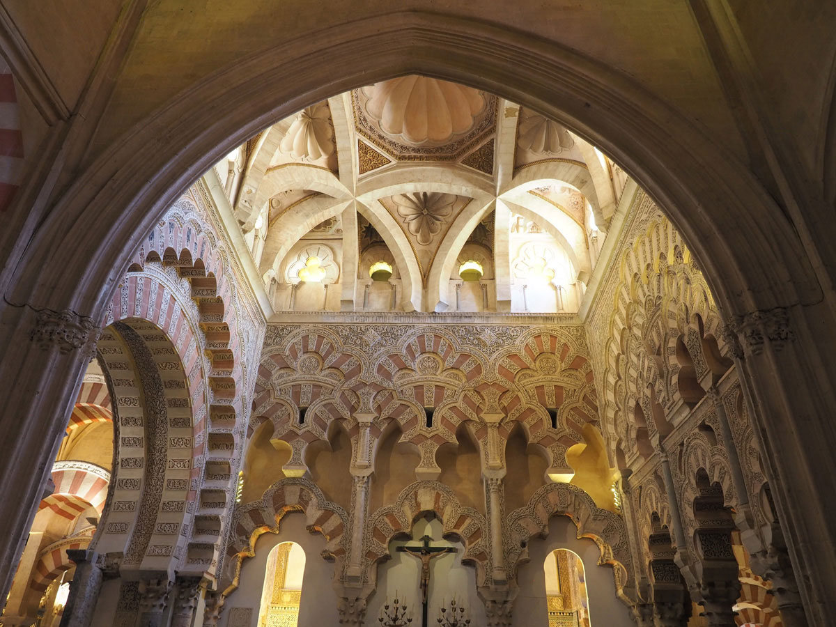 Moschee Kathedrale in Cordoba Andalusien Spanien von innen