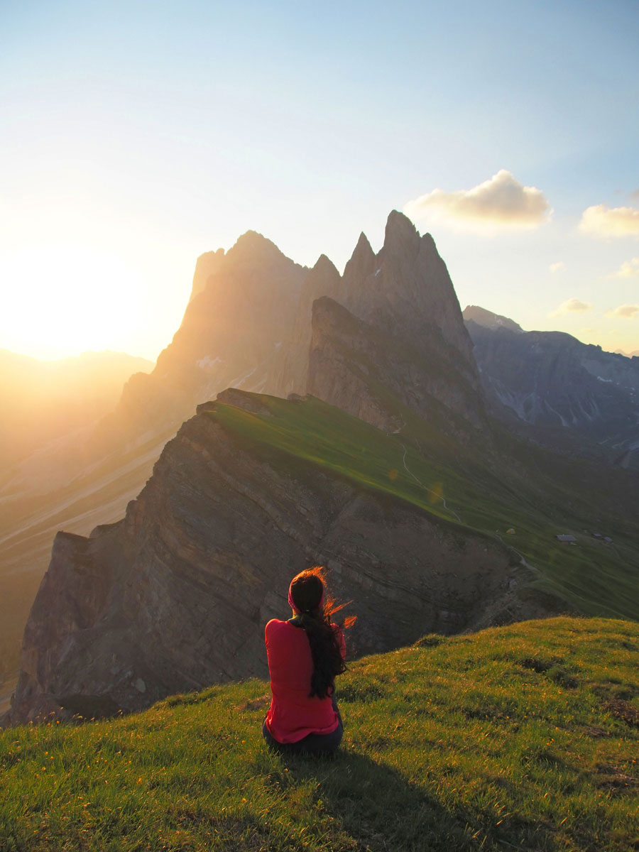 seceda groeden suedtirol dolomiten wandern 5 - Wandern auf die Seceda von Wolkenstein - Sonnenaufgang auf der Seceda