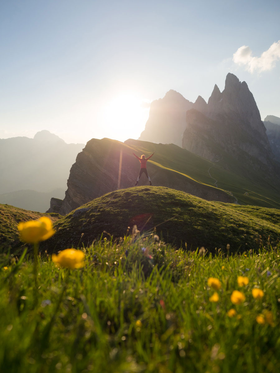 seceda groeden suedtirol dolomiten wandern 6 - Wandern auf die Seceda von Wolkenstein - Sonnenaufgang auf der Seceda