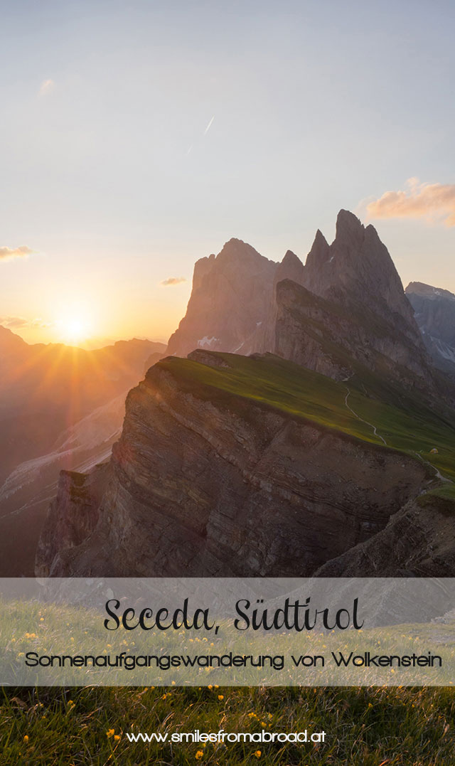 seceda pinterest - Wandern auf die Seceda von Wolkenstein - Sonnenaufgang auf der Seceda