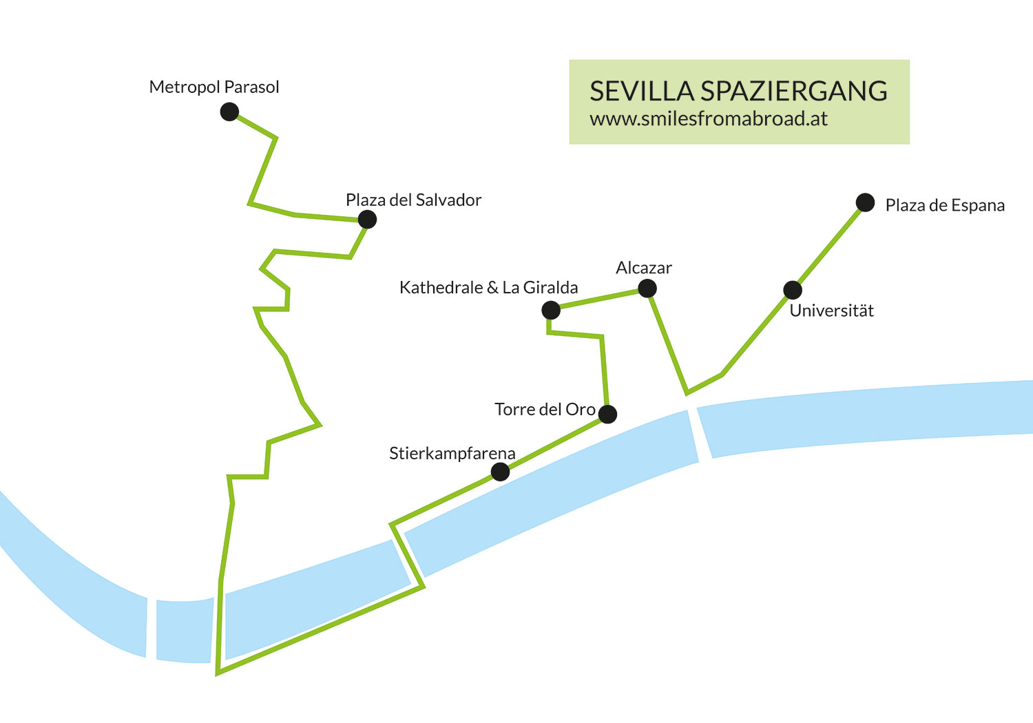 Karte Sevilla Sehenswürdigkeiten