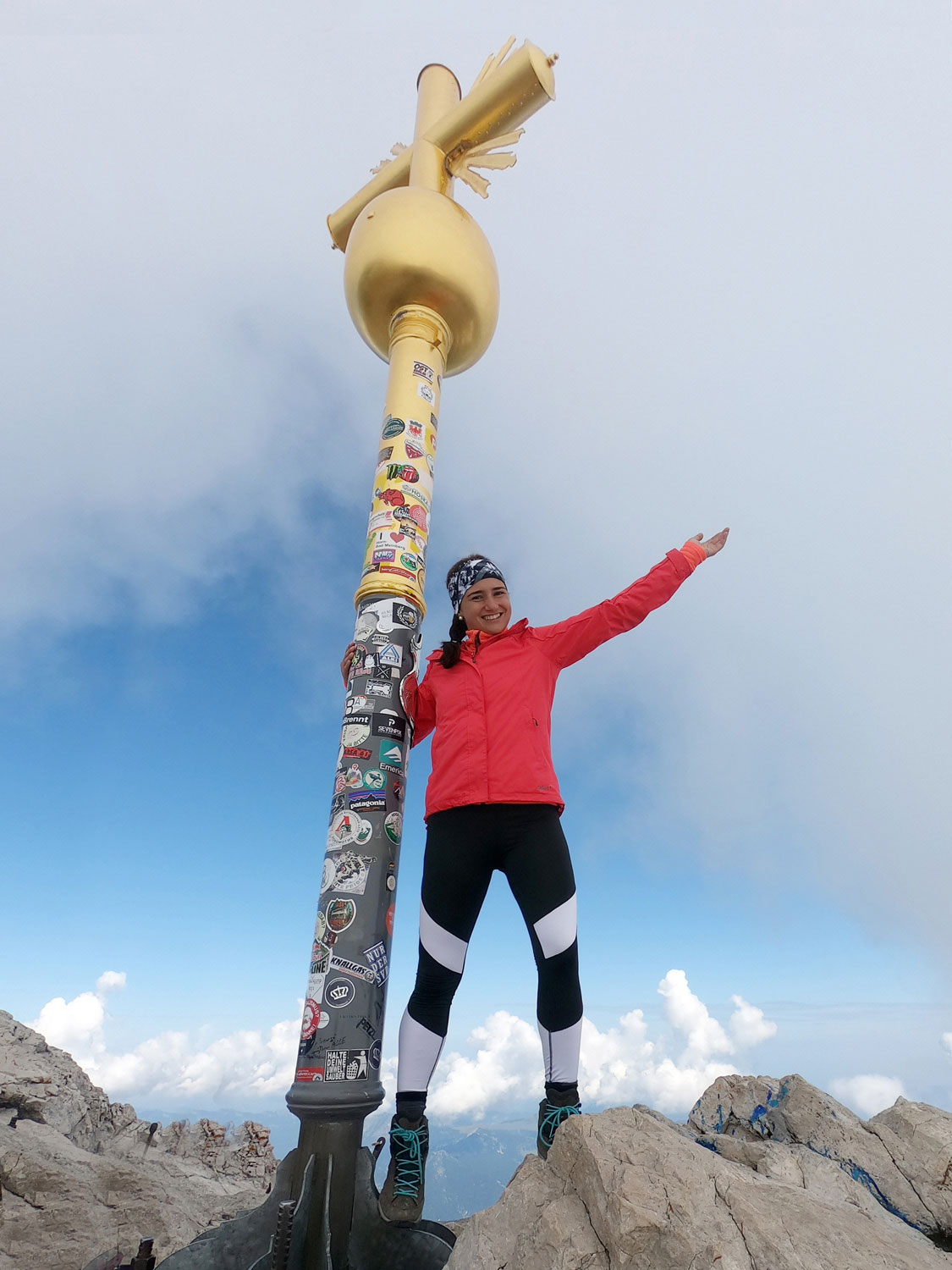 Gipfelsieg Gipfelkreuz Zugspitze