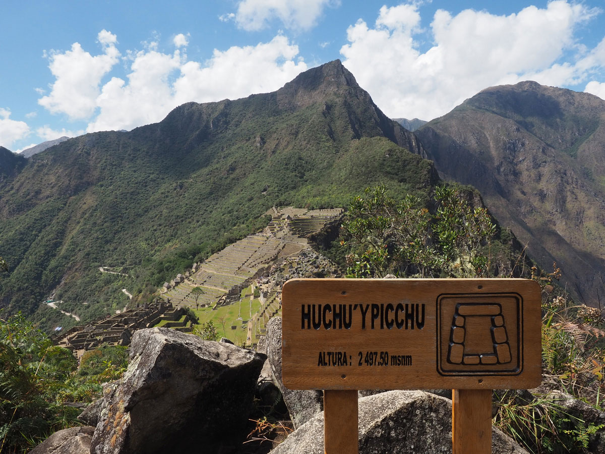 Gipfel Huchuy Picchu wandern Machu Picchu