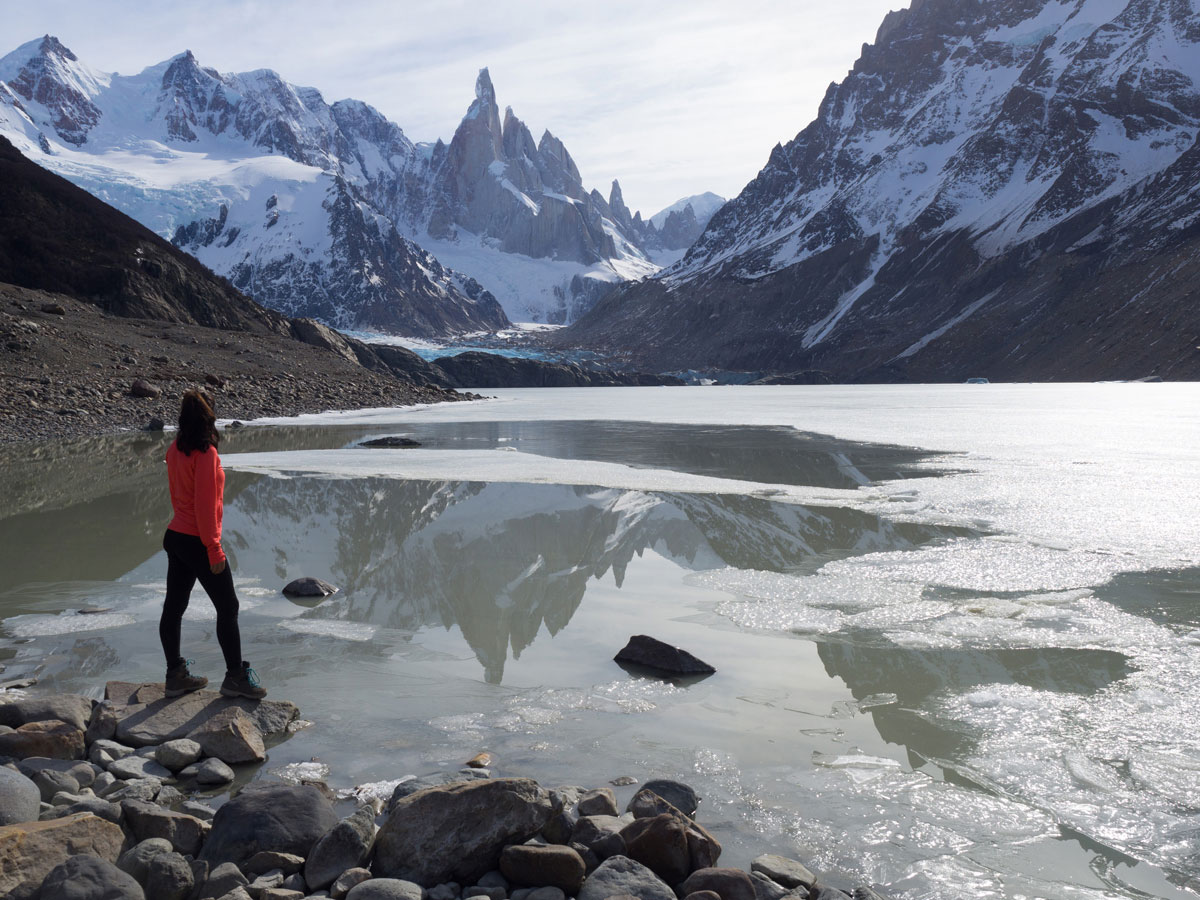 Female traveling solo in Patagonia in Argentina