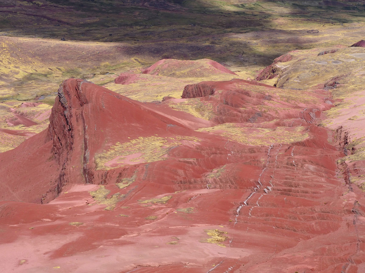 Rainbow Mountain Peru Südamerika Red Valley