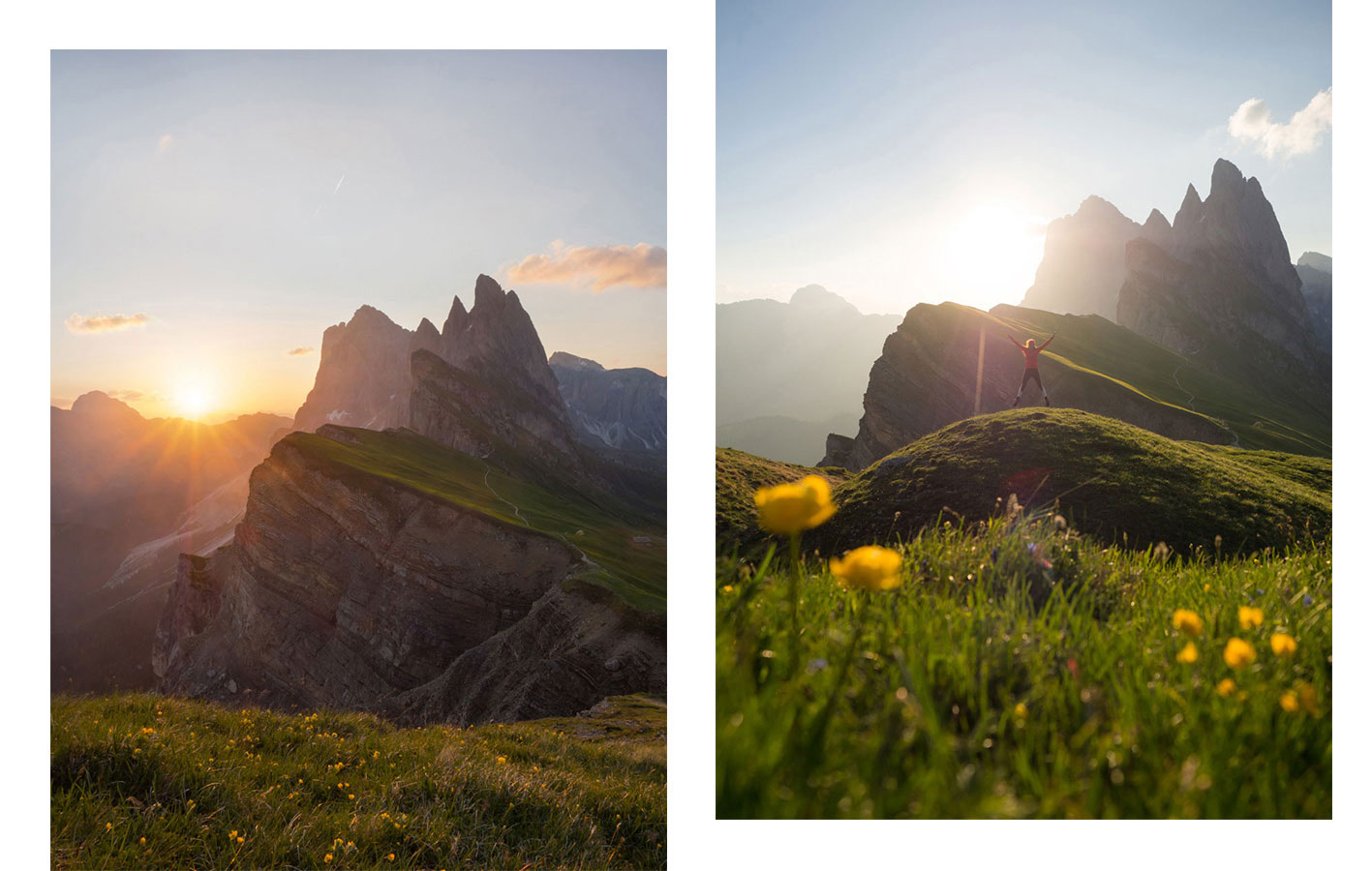 sonnenaufgang seceda suedtirol - Meine 8 schönsten Sonnenaufgänge - Blogparade