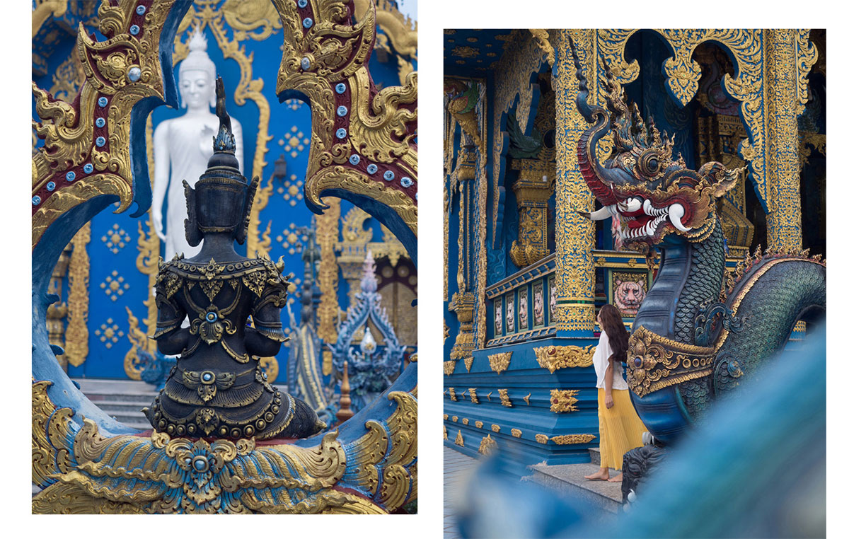 blauer tempel chiang rai - Reiseguide Chiang Rai - weißer Tempel, blauer Tempel und Big Buddha