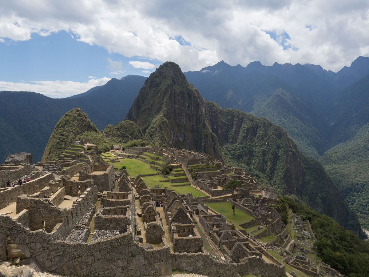 Machu Picchu Ausblick Peru