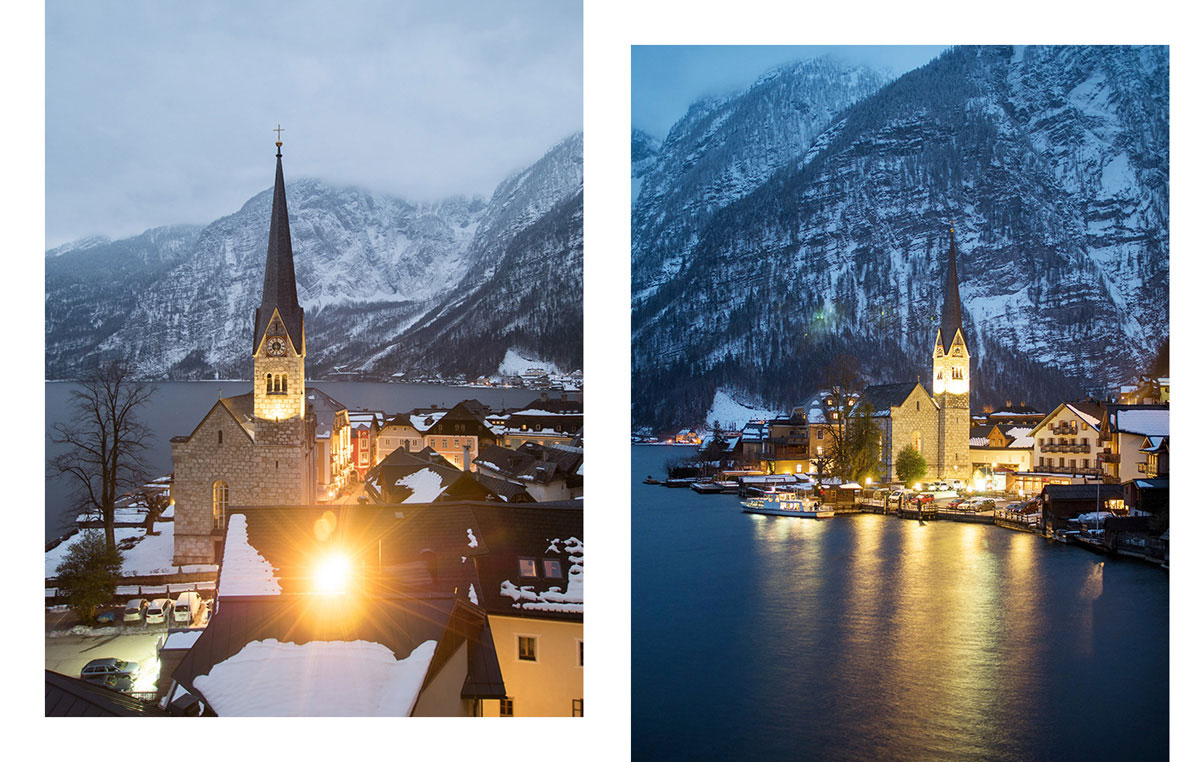 Hallstatt bei Nacht