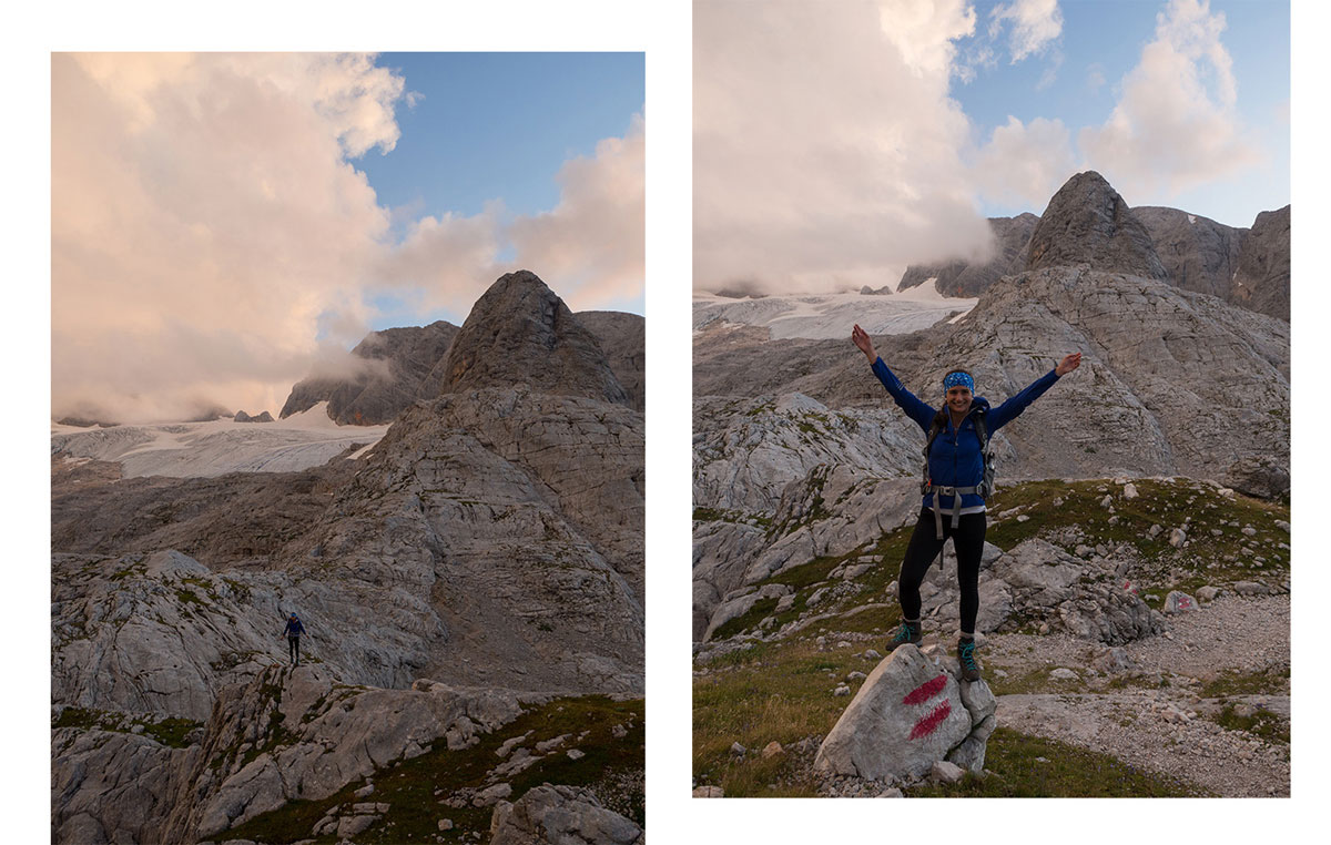 Dachstein Gletscher Sonnenuntergang