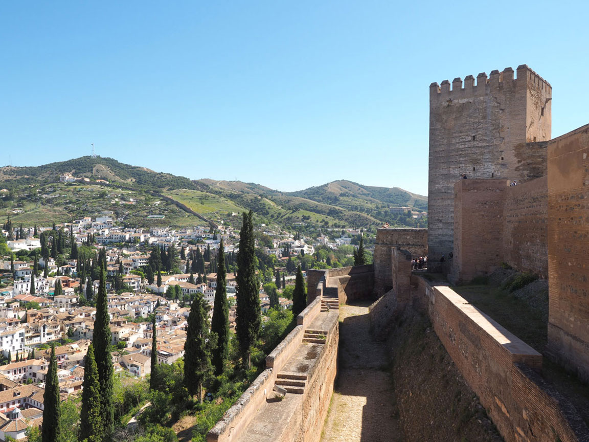 Alcazaba Alhambra Granada Andalusien”