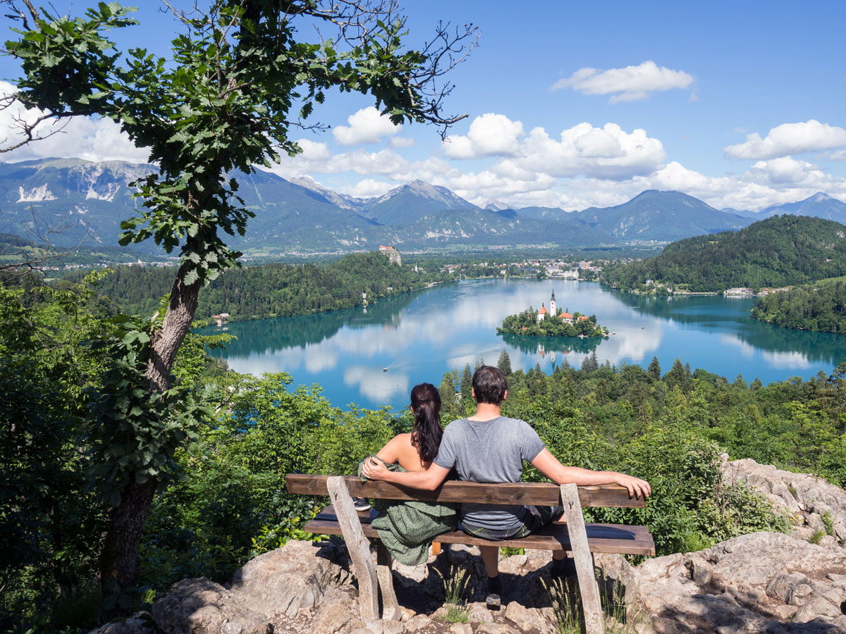 Ojstrica Aussichtspunkt Lake Bled