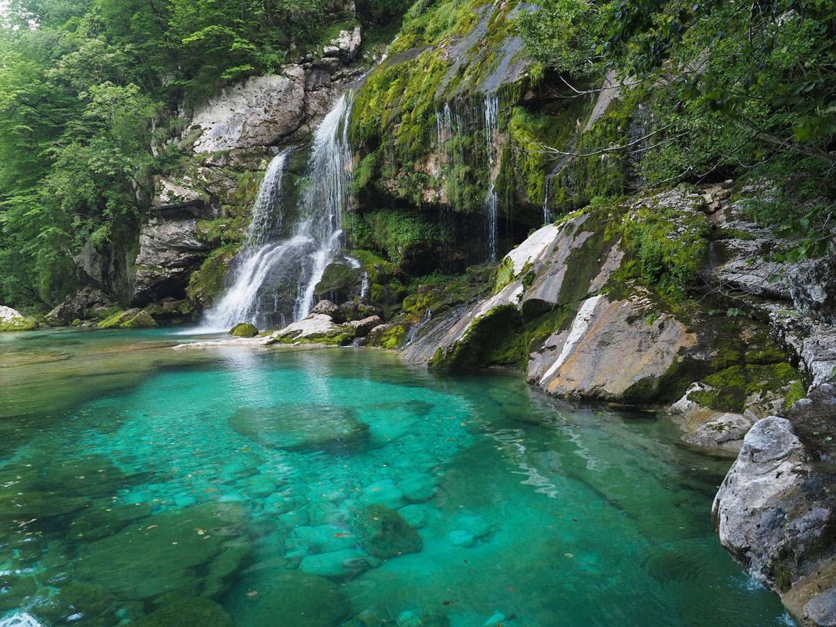 Slowenien Wasserfall Virje