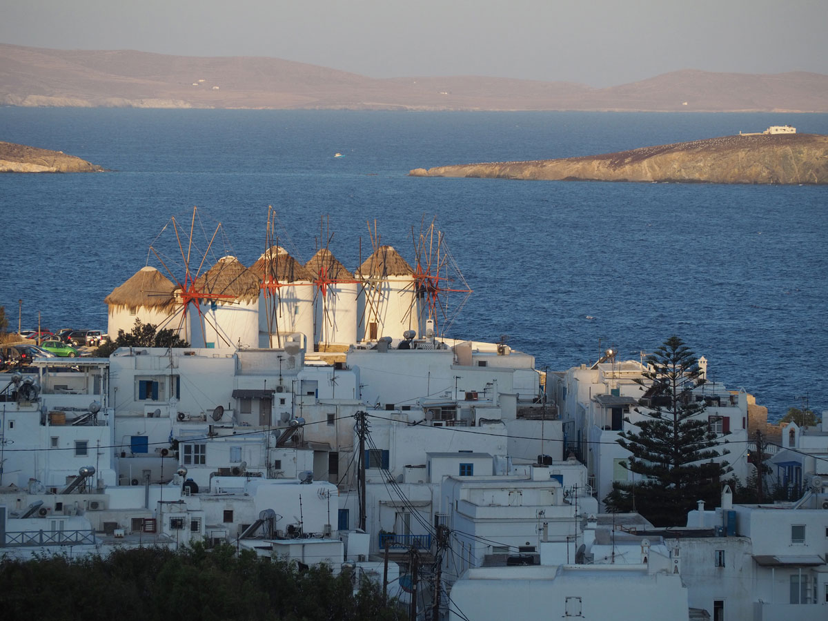 Mykonos Stadt Ausblick Mykonos Stadt Ausblick