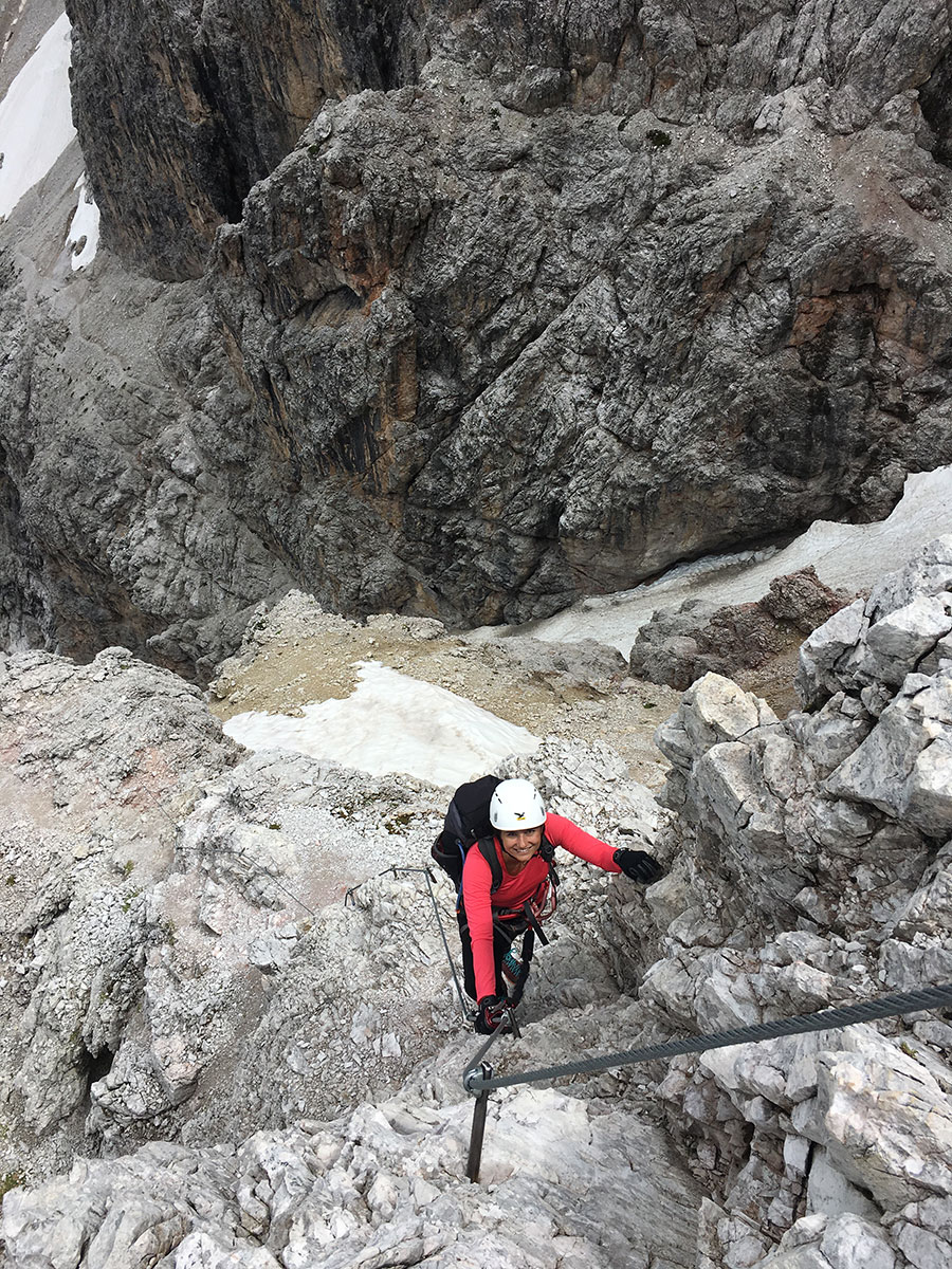 Sentinella Scharte Elfer Scharte Alpinisteig Dolomiten Klettersteig (”)