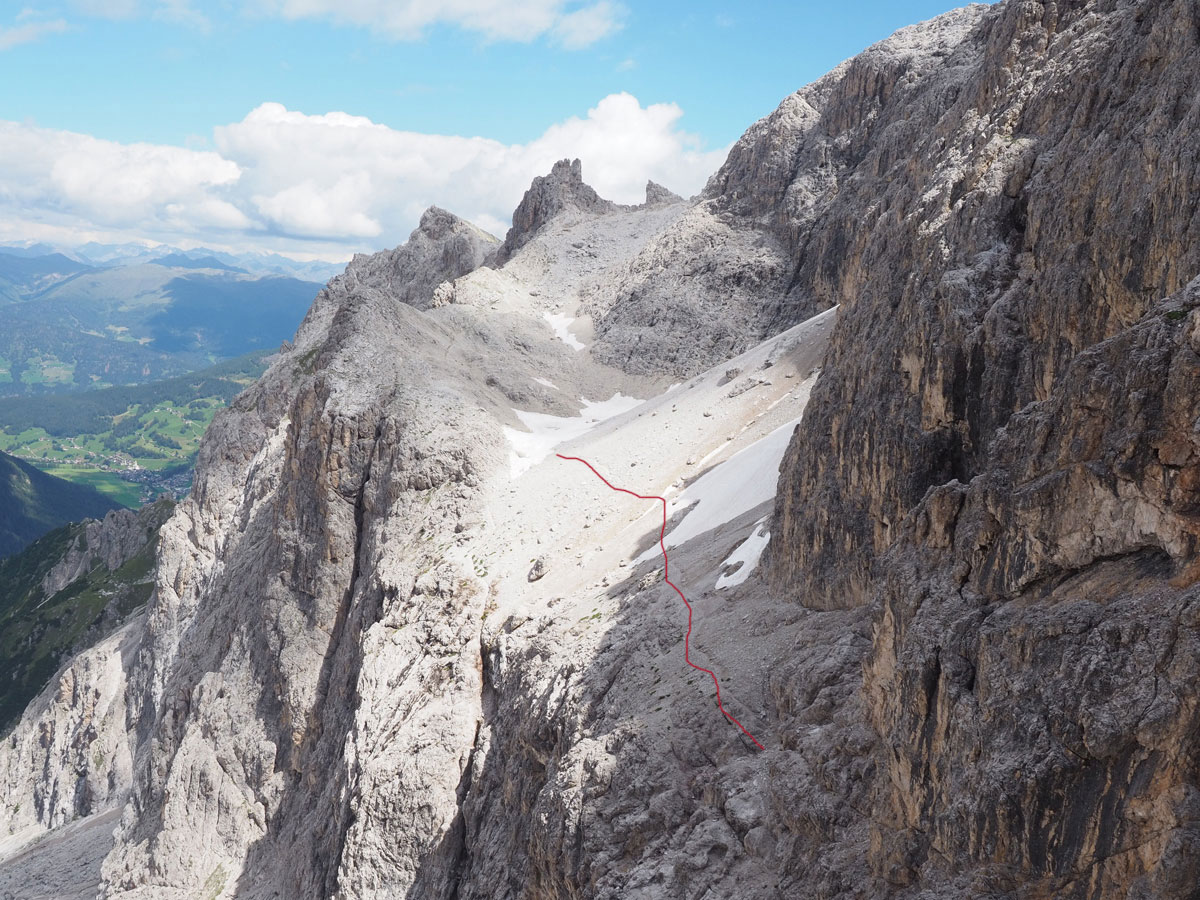 Sentinella Scharte Elfer Scharte Alpinisteig Dolomiten Klettersteig (”)