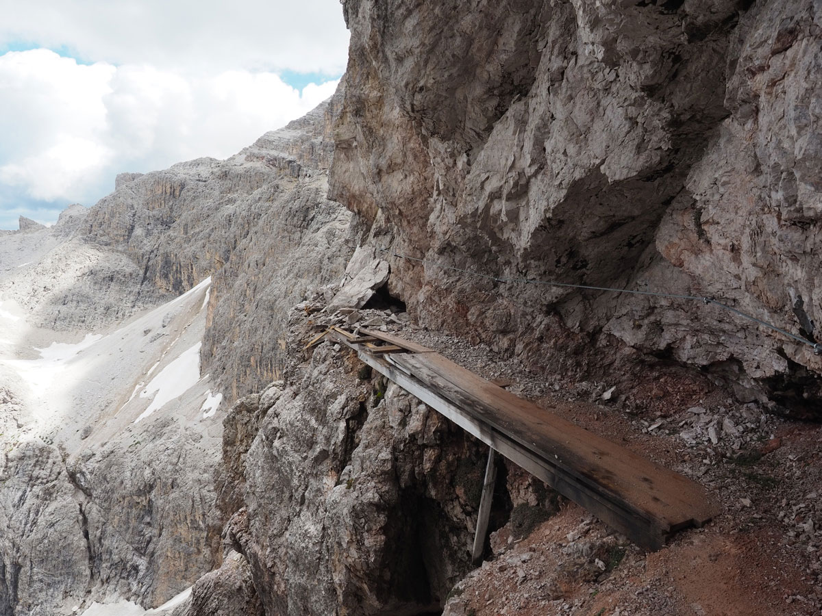 Sentinella Scharte Elfer Scharte Alpinisteig Dolomiten Klettersteig (”)