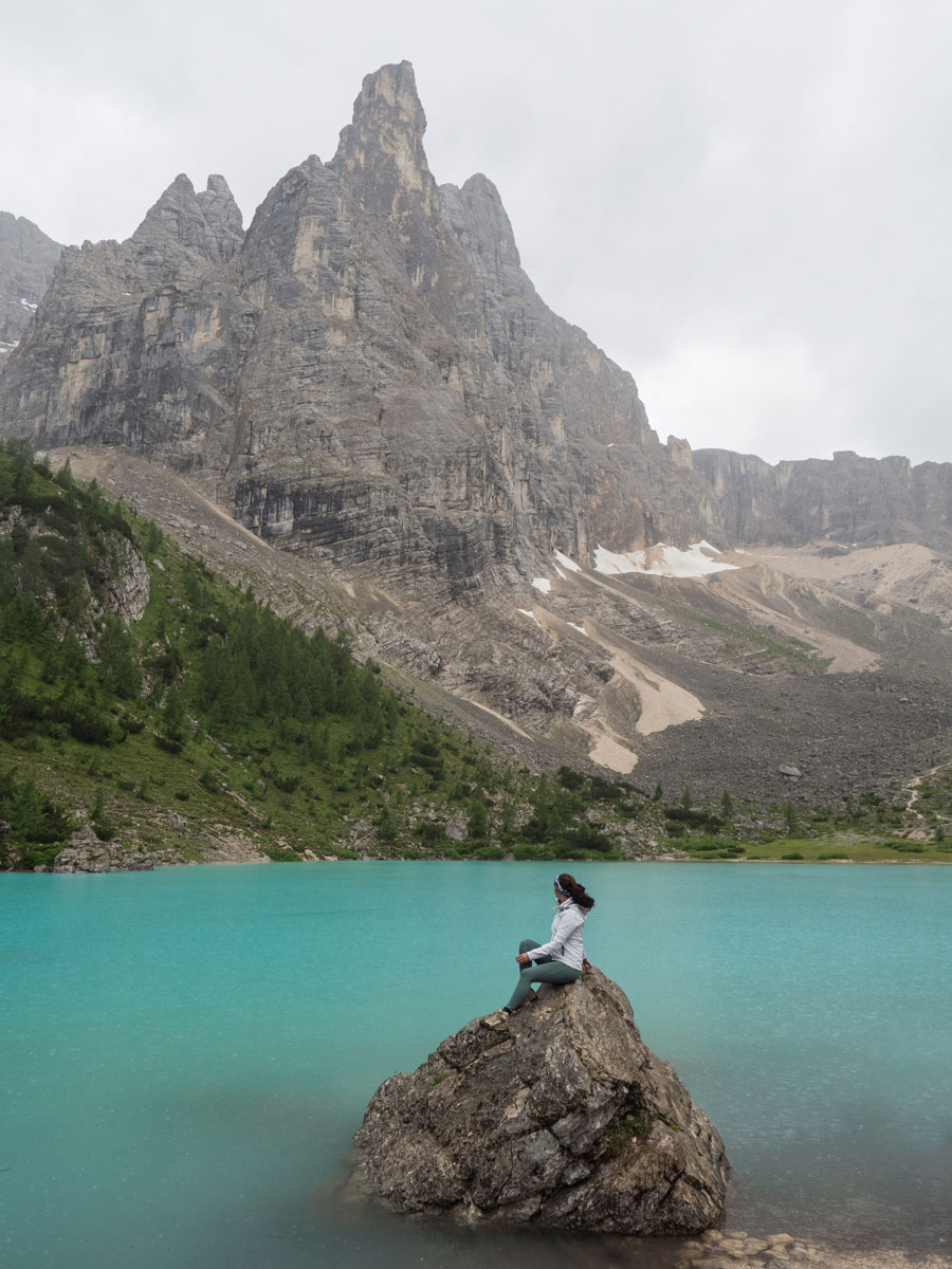 Sorapis See Dolomiten Italien Wandern (”)